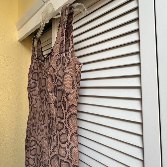 Women’s Sz 4P  tank top style Snake Print Dress 1990’s Y2K - Picture 5 of 8